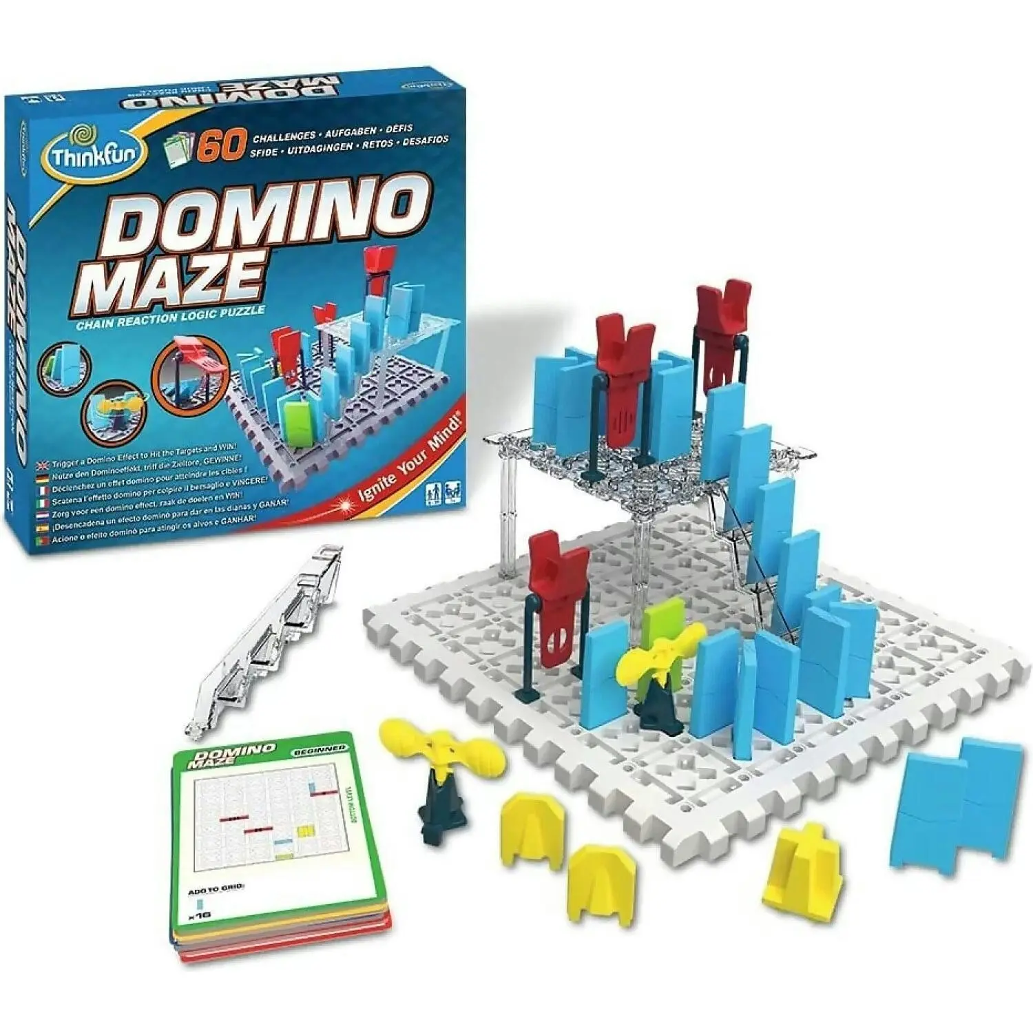 ThinkFun - Domino Maze Boards and logic puzzle Game