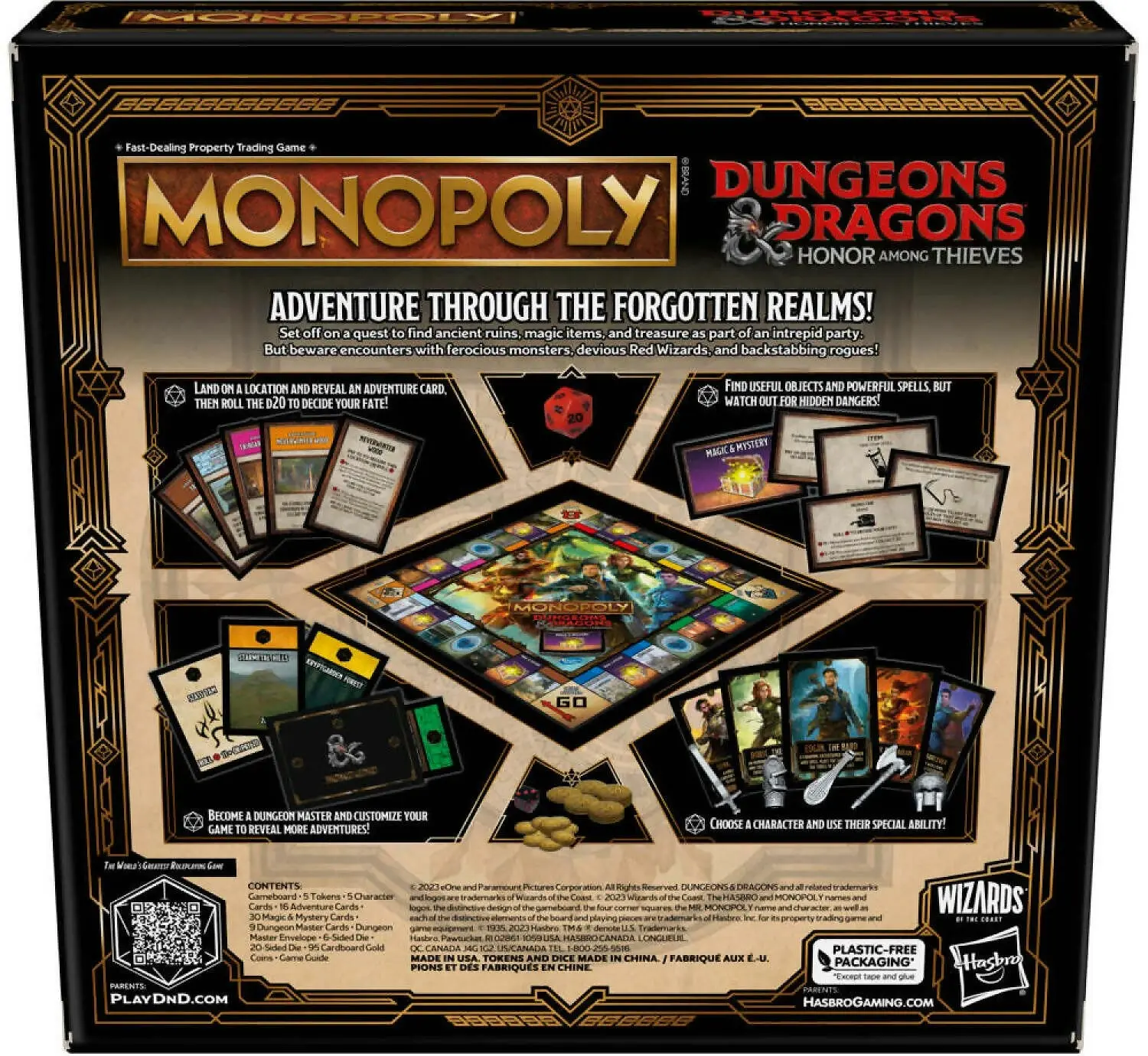 Monopoly - Monopoly Dungeons And Dragons Movie Honor Among Thieves Game - Hasbro