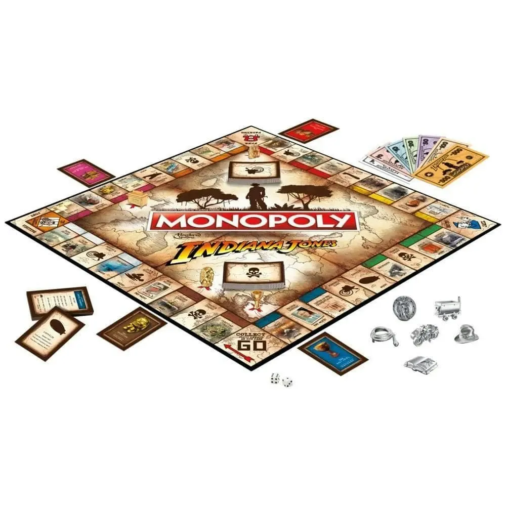 Monopoly Indiana Jones Board Game For 2-6 Players Hasbro