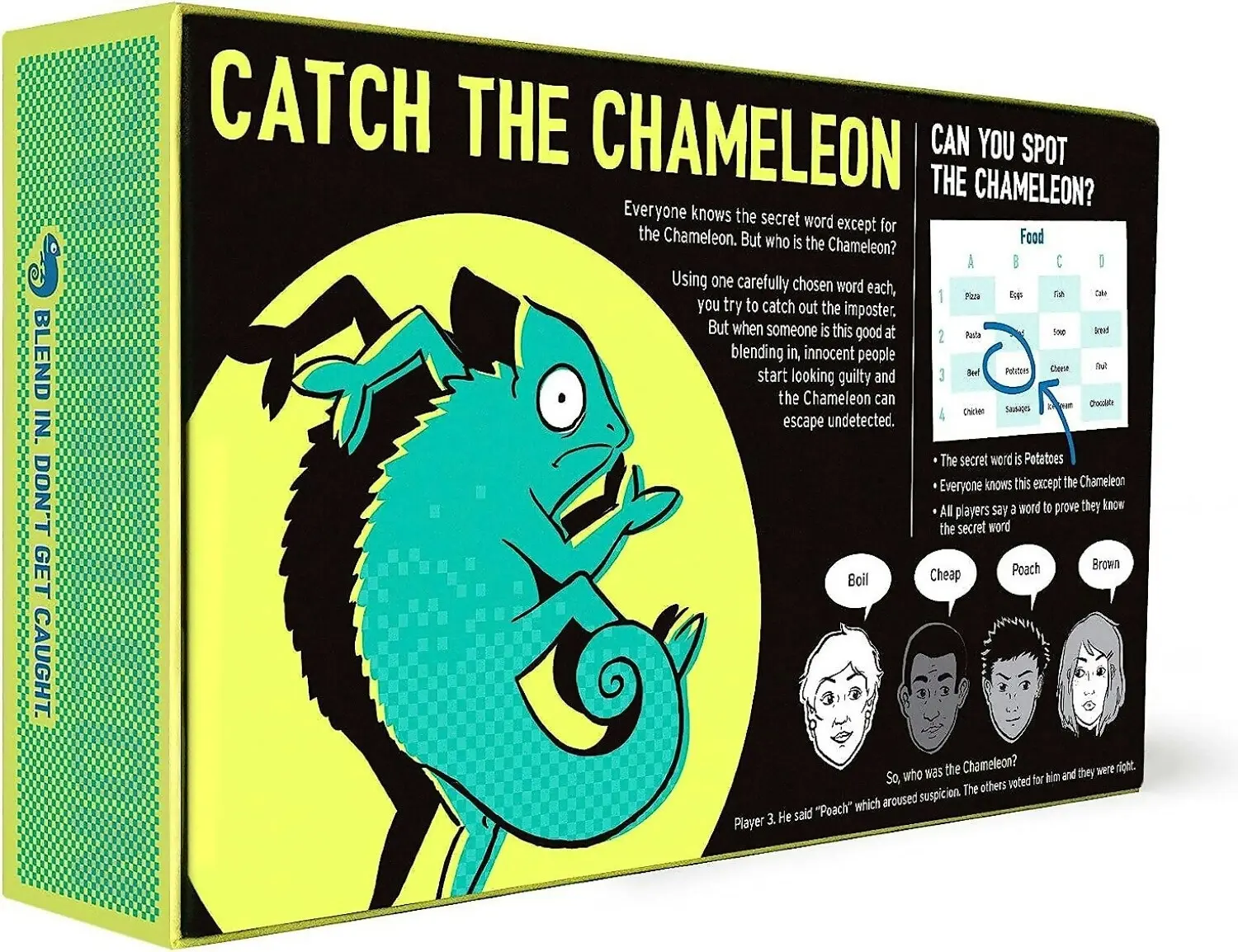 The Chameleon Bluffing Board Game By Big Potato