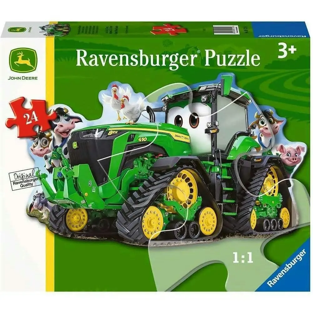 Ravensburger - John Deere Tractor Shaped Floor Jigsaw Puzzle 24 Pieces