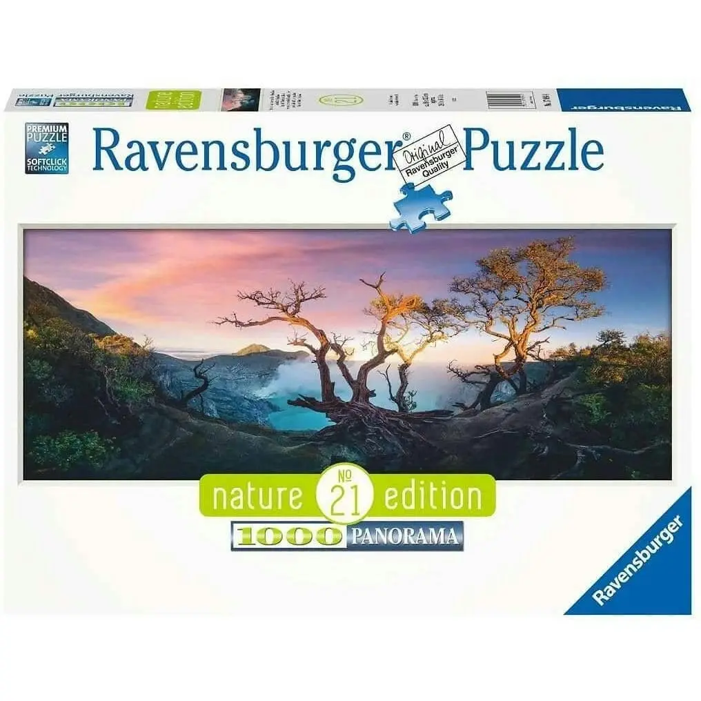 Ravensburger - Across Sulfuric Acid Lake Mt Ljen Jigsaw Puzzle 1000 Pieces