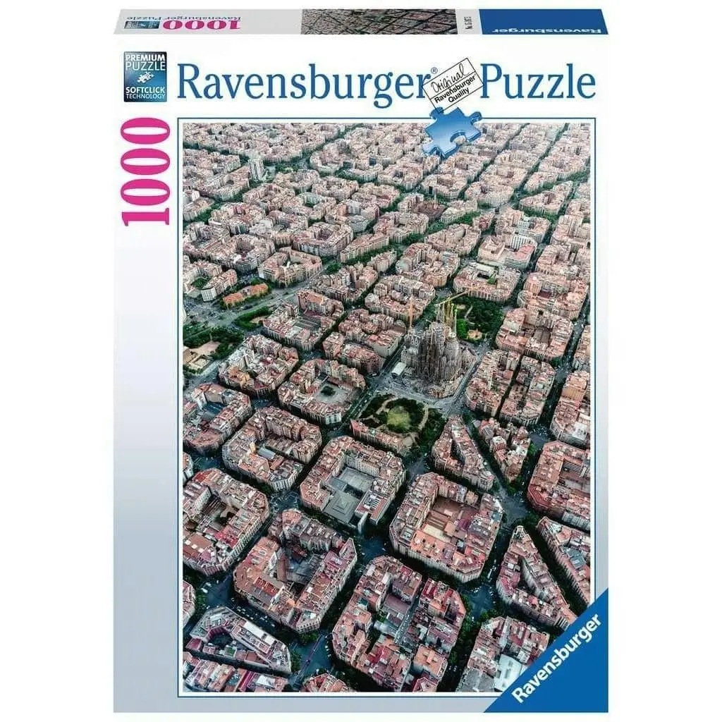 Ravensburger - Barcelona From Above Jigsaw Puzzle 1000 Pieces