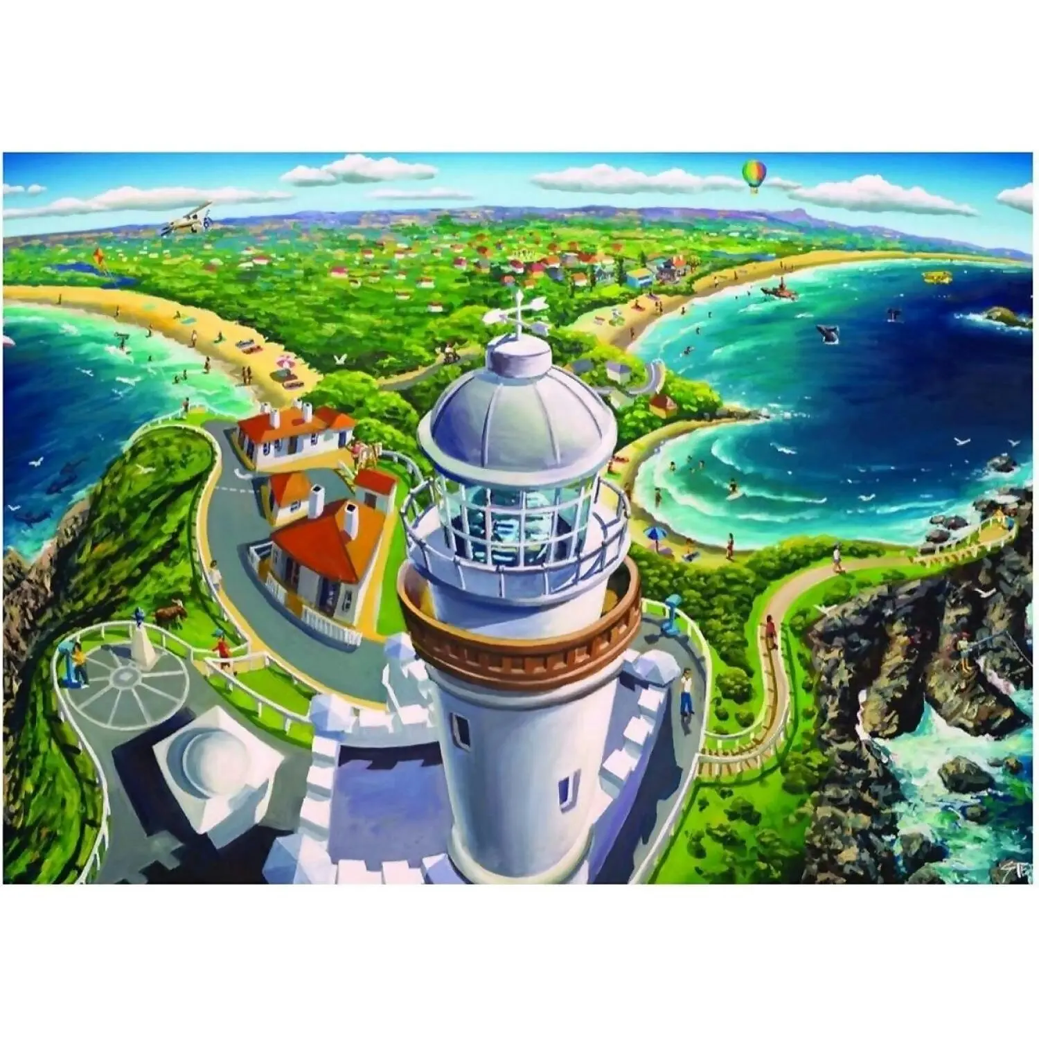 Blue Opal - Evans Byron Bay Jigsaw Puzzle 1000 Pieces