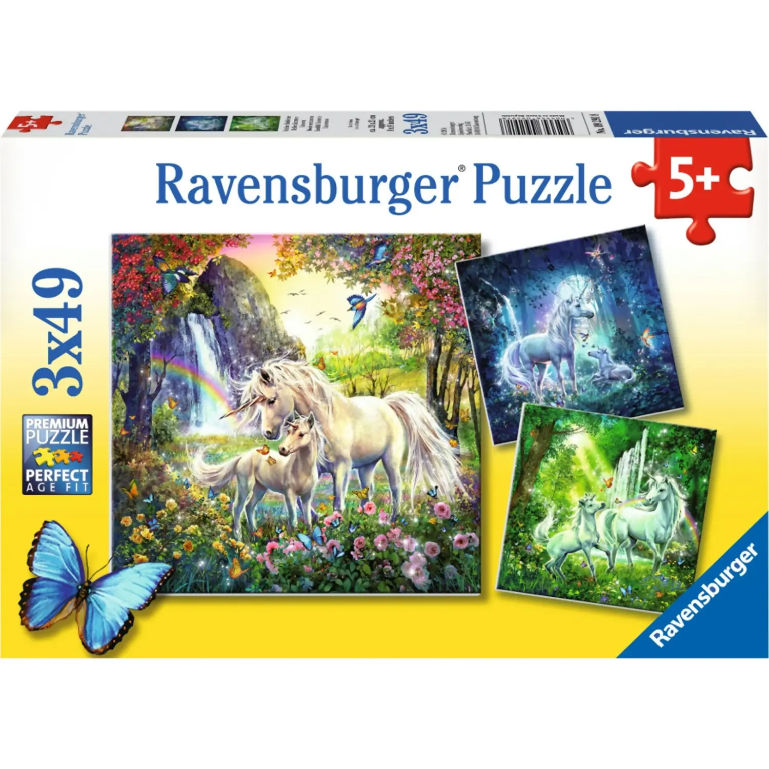 Ravensburger - Beautiful Unicorns Jigsaw Puzzle 3x49 Pieces