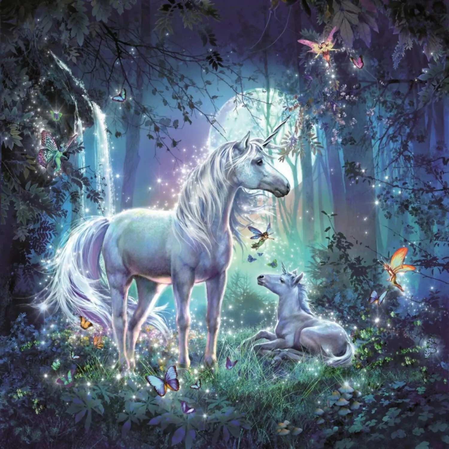 Ravensburger - Beautiful Unicorns Jigsaw Puzzle 3x49 Pieces