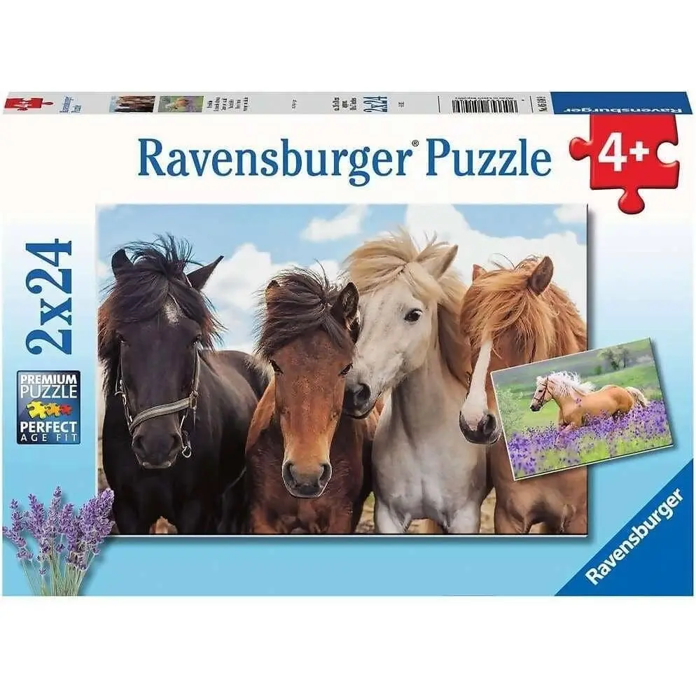 Ravensburger - Horse Friends Jigsaw Puzzle 2x24 Pieces