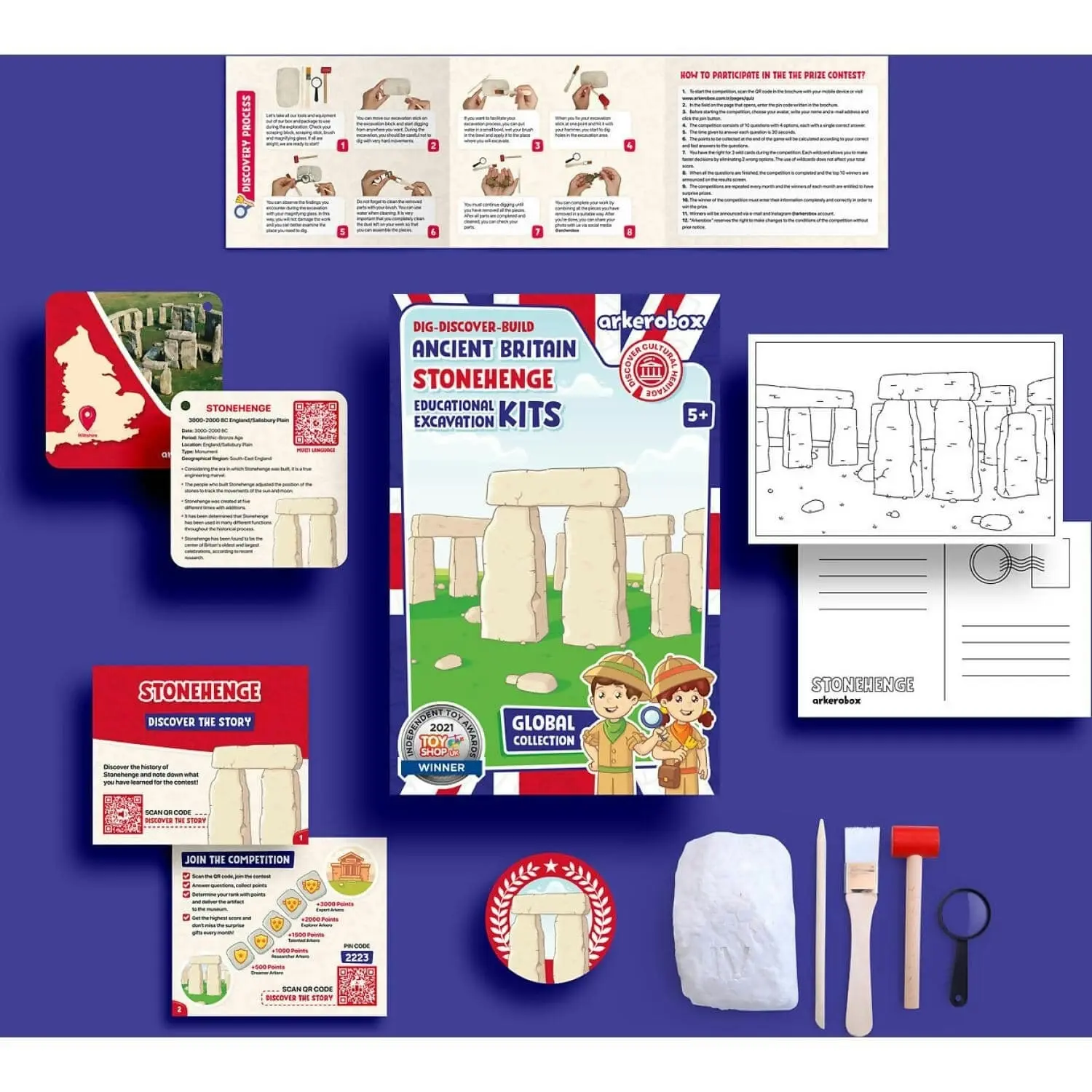 Arkerobox - Stonehenge Archeological Excavation Kit