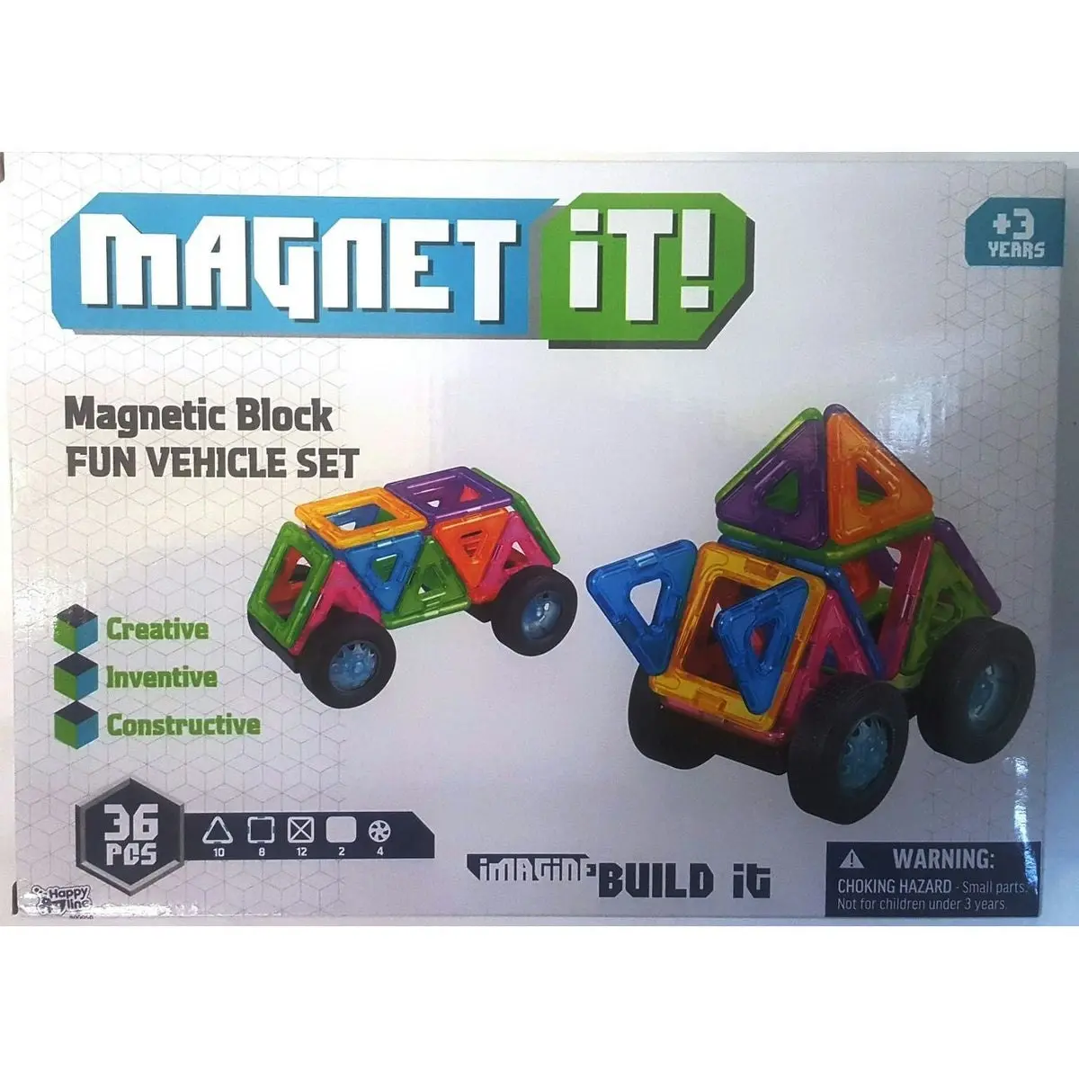 Magnet It 36 Piece Vehicle Set