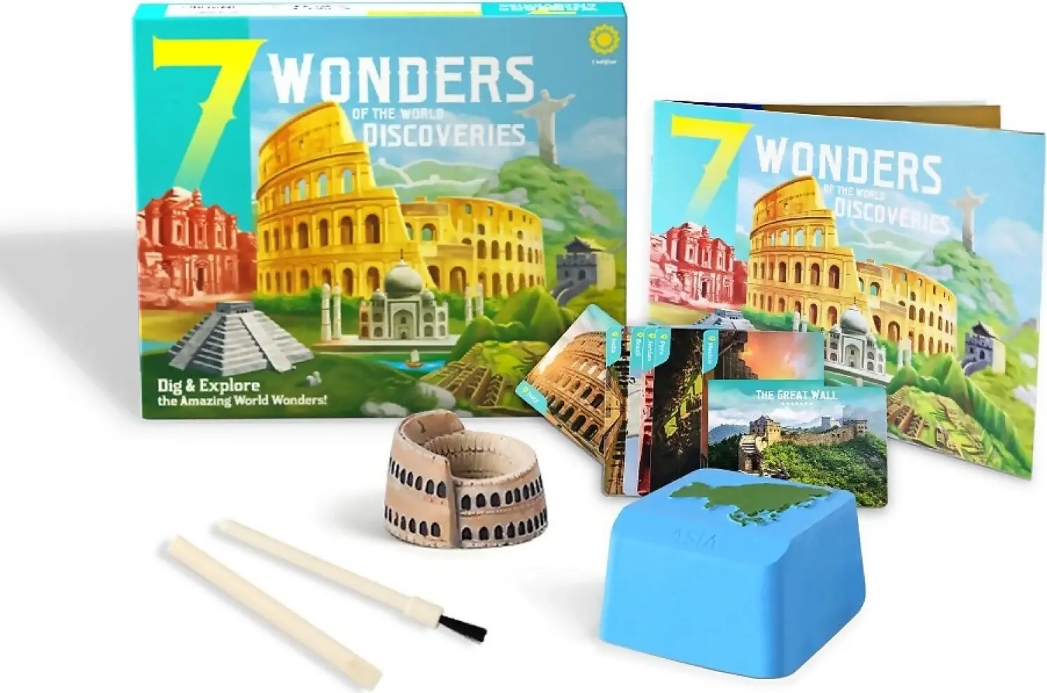 Dig Kit - 7 Wonders Of The World Discoveries - Johnco