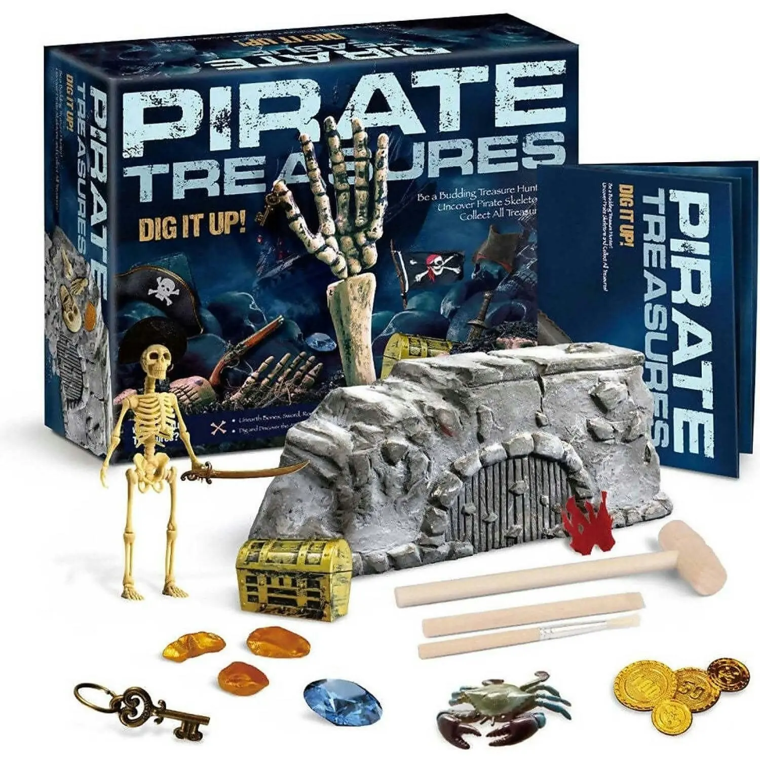 Dig Kit - Dig It Up! Pirate Treasures - Johnco