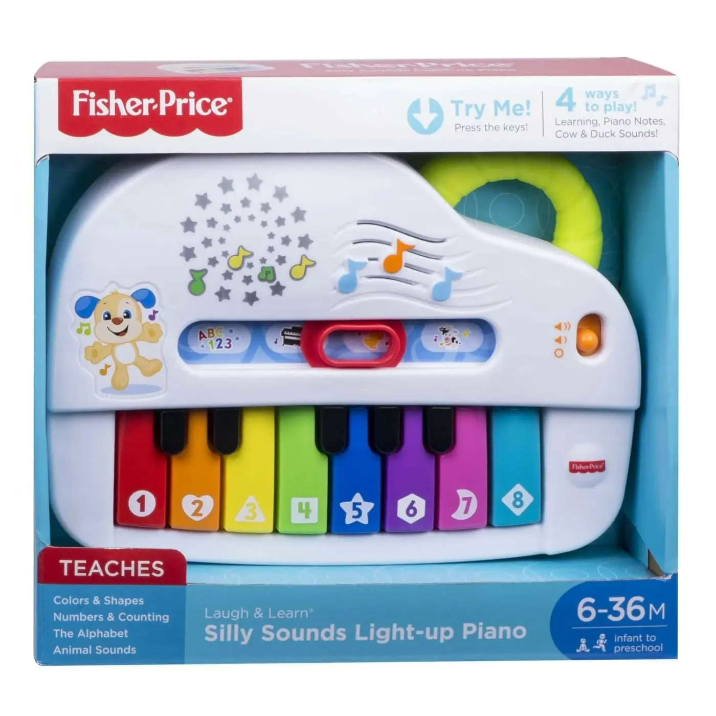 Fisher-Price - Laugh & Learn Silly Sounds Light-Up Piano