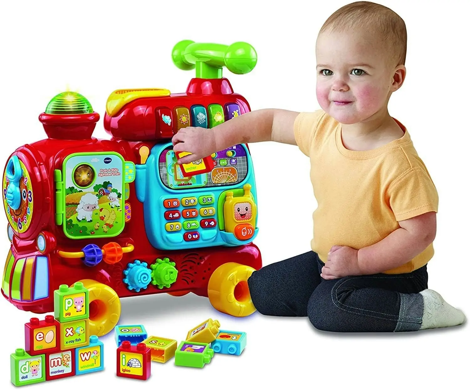 VTech - Baby Push & Ride Alphabet Train Multi VTech