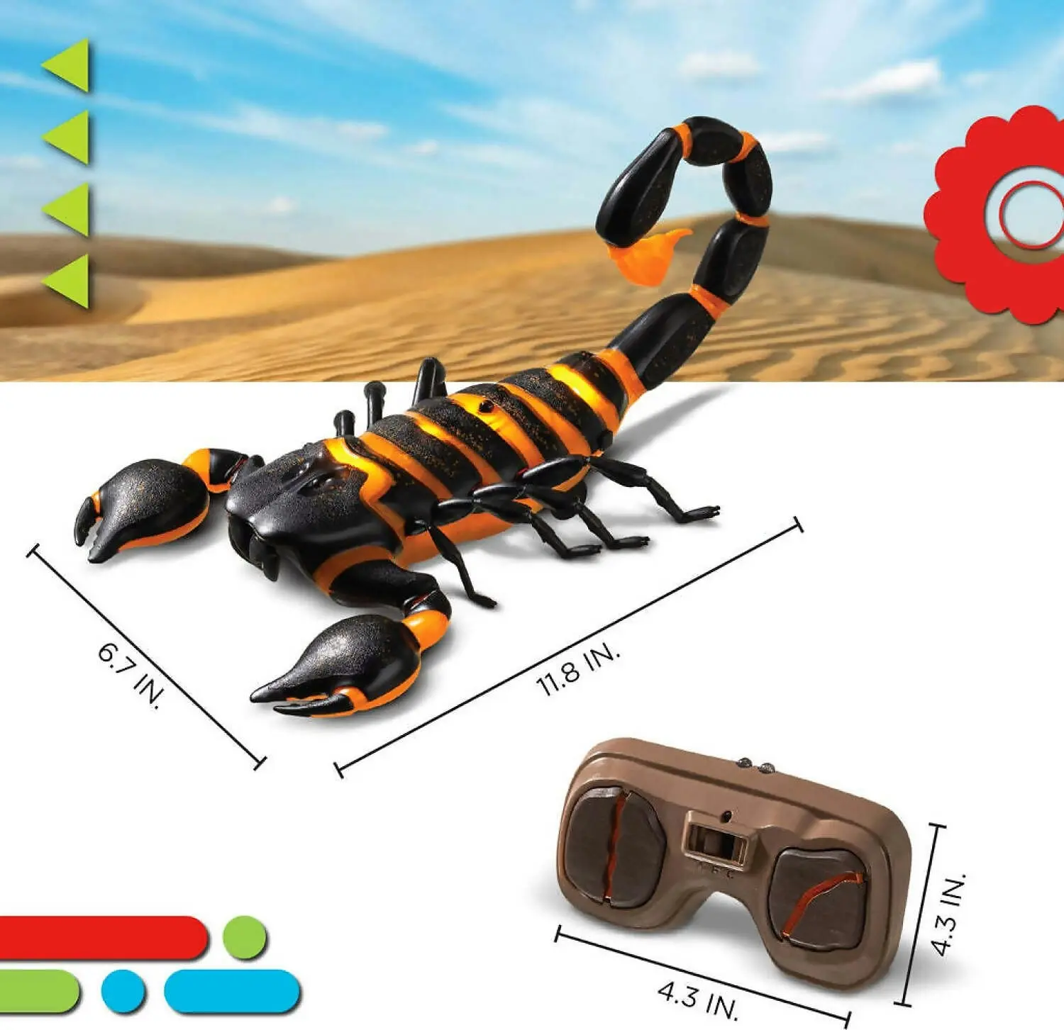 Remote Control Fire Scorpion With Led Lights