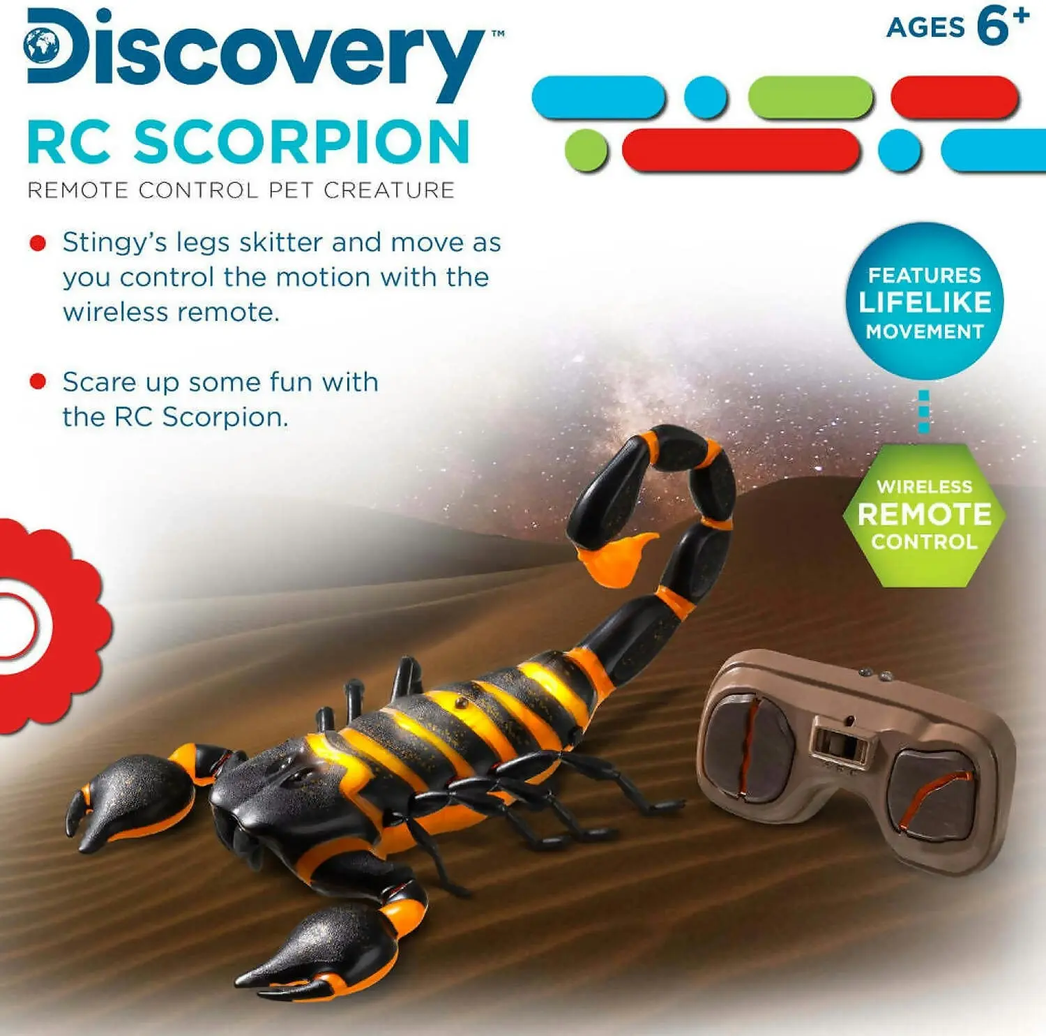 Remote Control Fire Scorpion With Led Lights