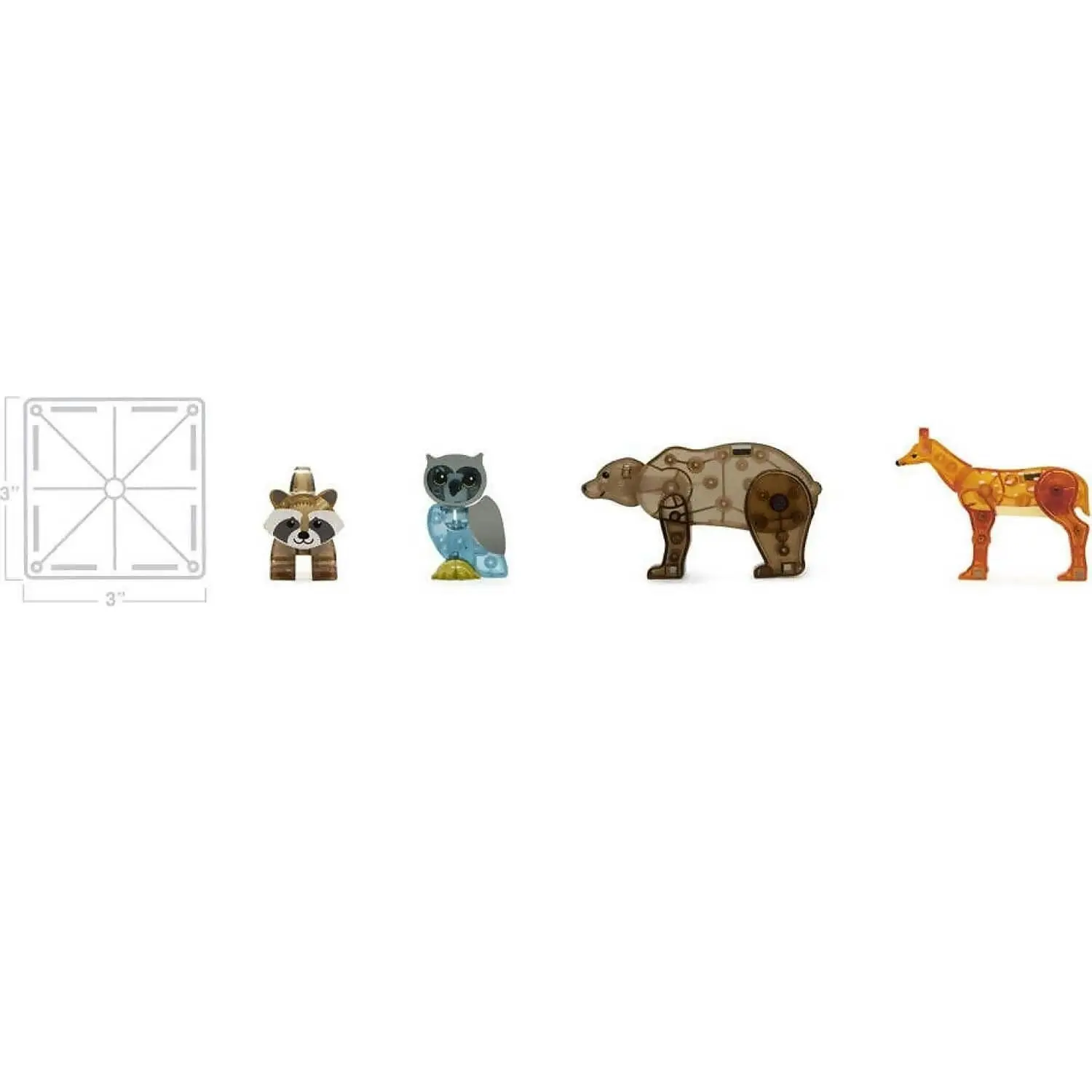 Magna Tiles - Forest Animals 25 Piece Set - Johnco