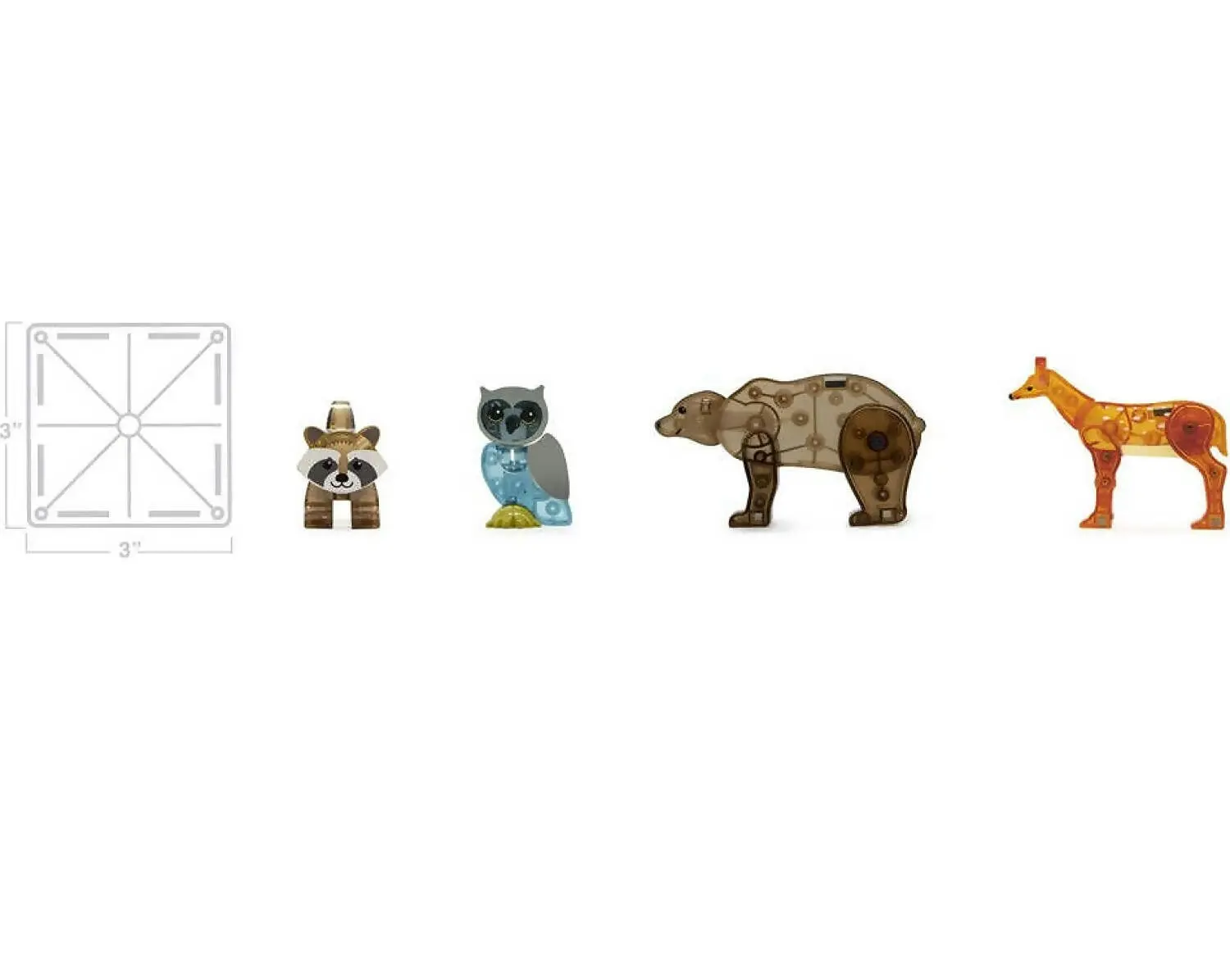 Magna Tiles - Forest Animals 25 Piece Set - Johnco