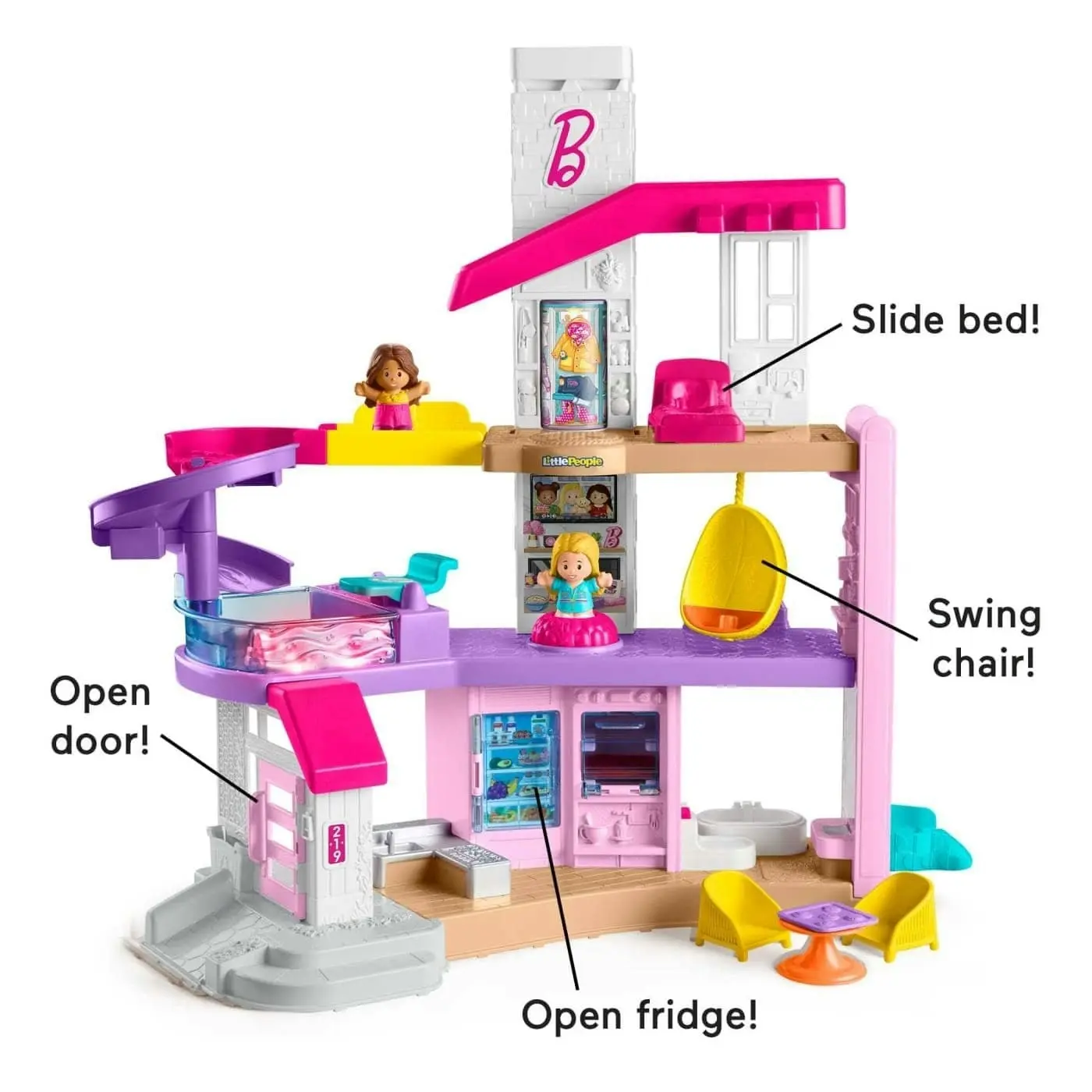 Barbie Little Dreamhouse Interactive Playset By Little People