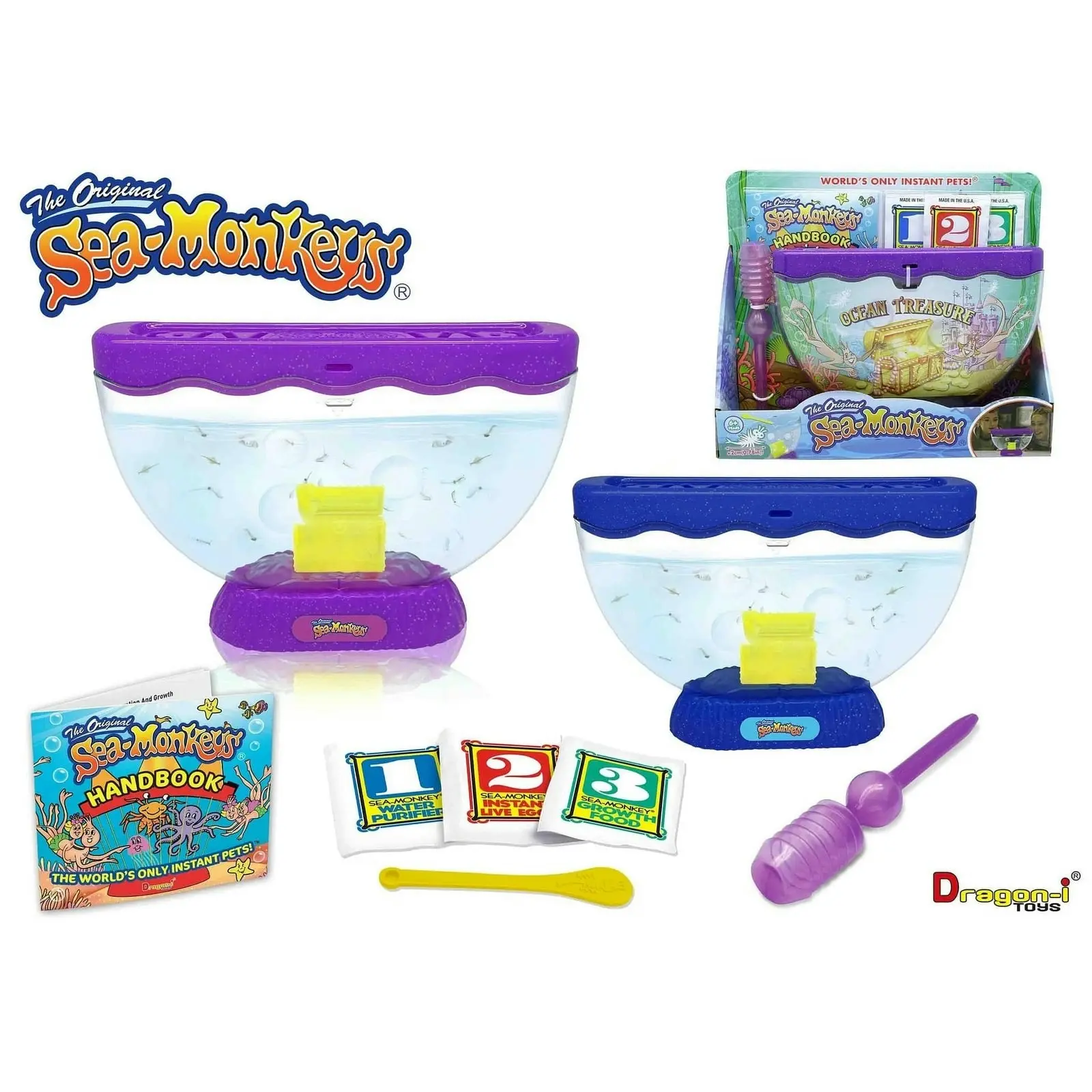 Sea Monkeys - The Original Sea Monkeys - Ocean Treasure Assorted Colours