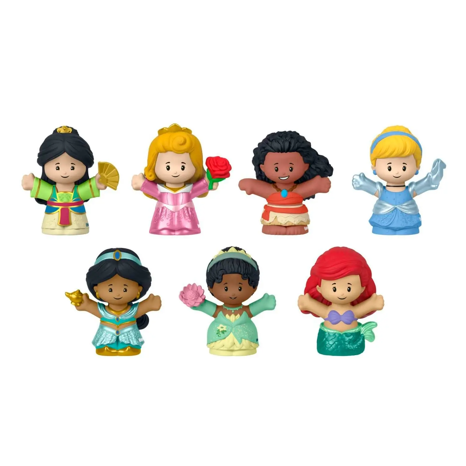 Fisher-Price - Little People Disney Princess Toys 7-figure Pack For Toddlers And Preschool Kids