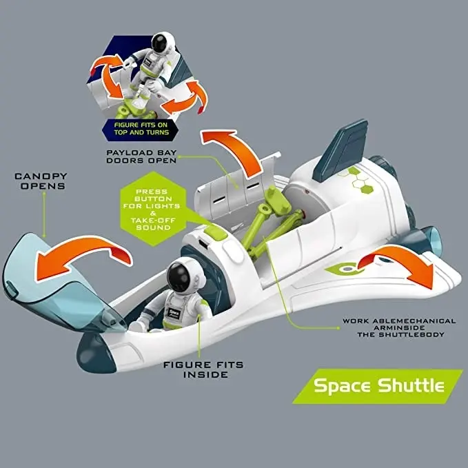 Interstellar Expand Space Shuttle With Astronaut 80102