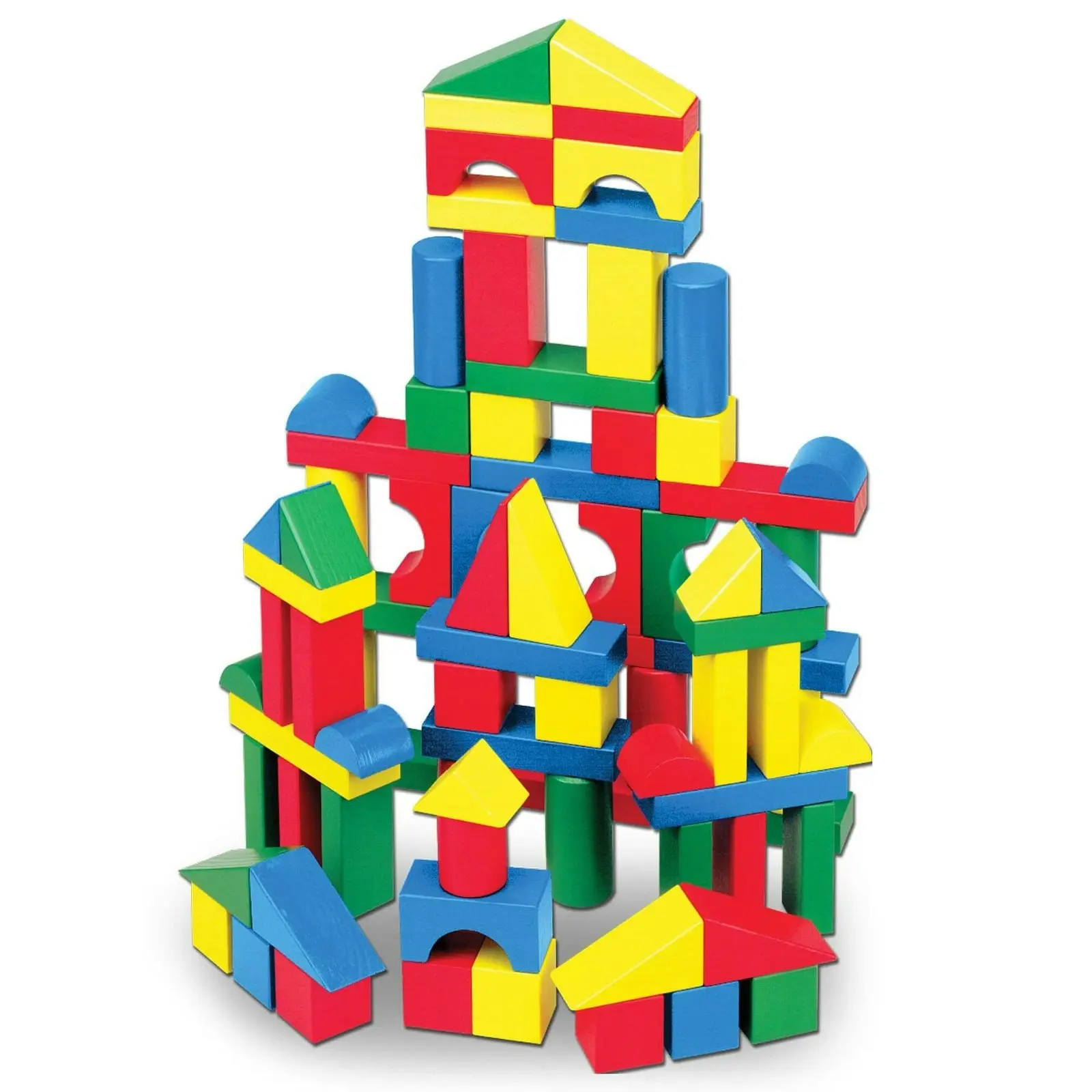 Melissa & Doug - 100 Piece Wood Blocks Set