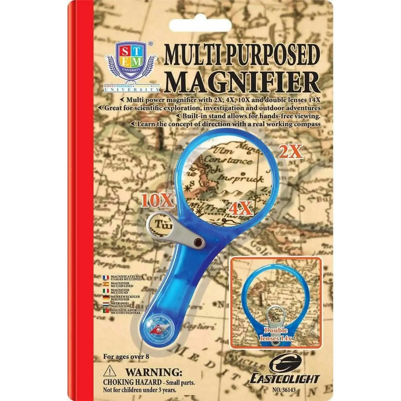 Eastcolight - Stem Multipurpose Magnifier With Compass