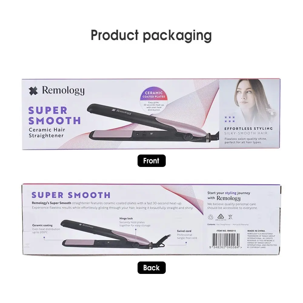 Remology Super Smooth Ceramic Hair Straightener