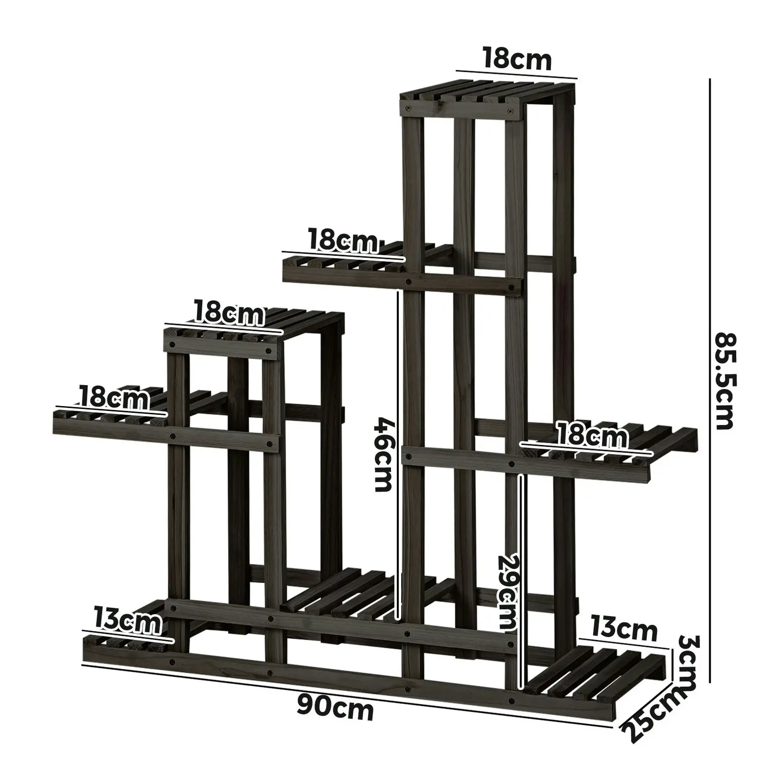 Livsip 6 Tiers Plant Stand Flower Pots Shelf Indoor Outdoor Garden Rack