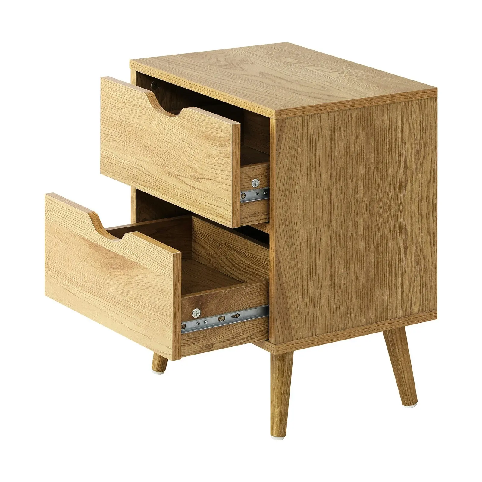 Oikiture 2 X Bedside Tables Side Table Bedroom Furniture Wooden