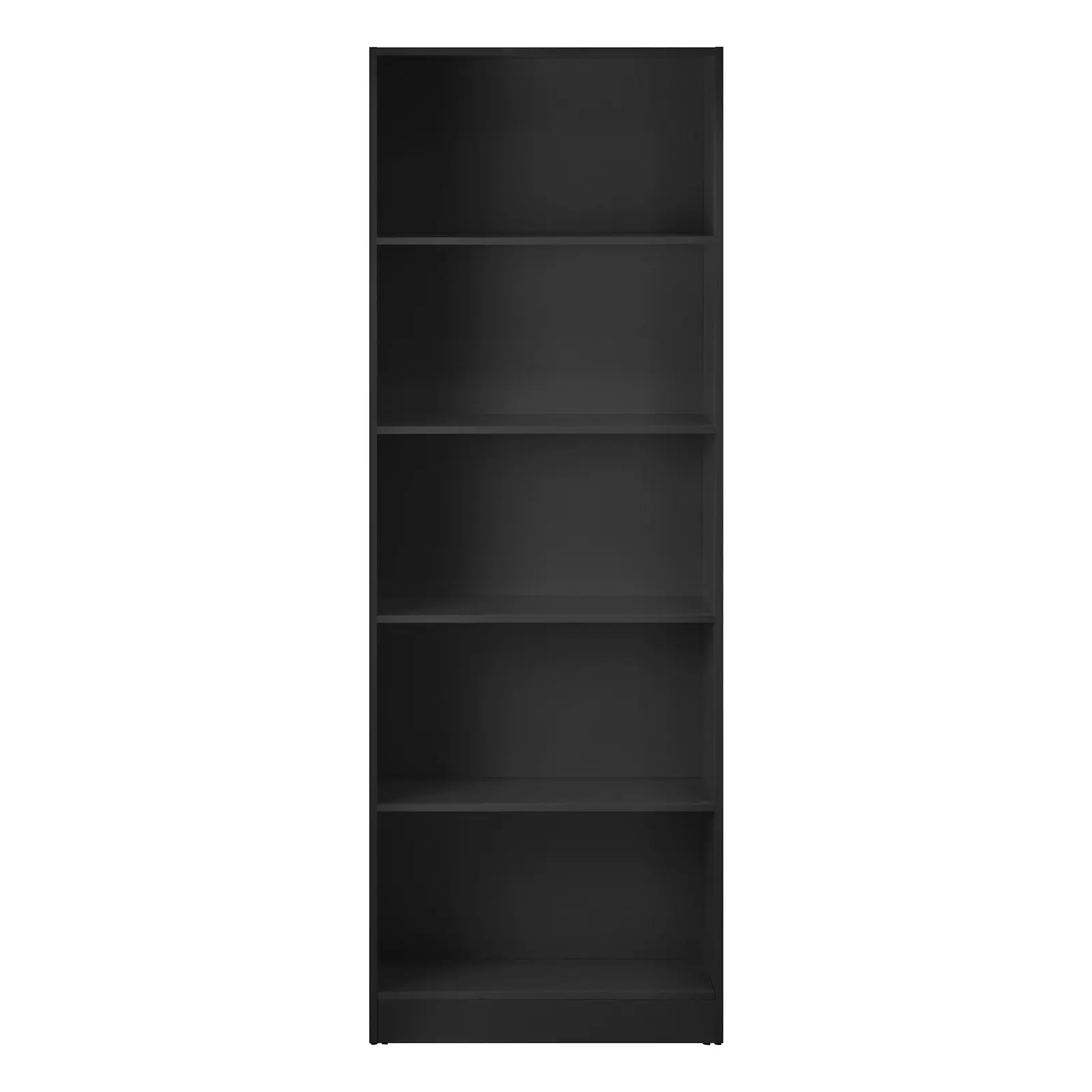 Oikiture Bookshelf Bookcase Display shelves 5-Tier Storage Stand Rack Black