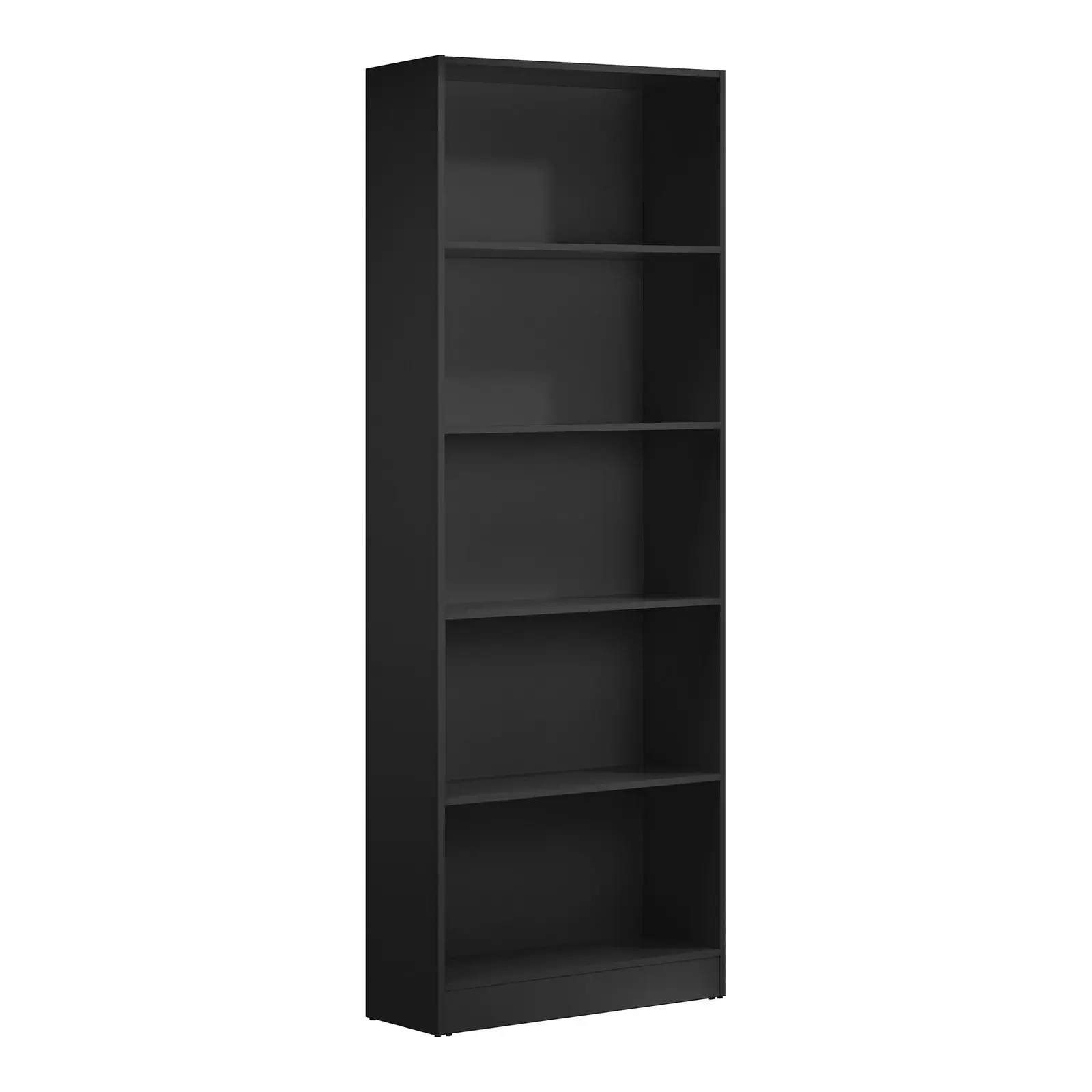 Oikiture Bookshelf Bookcase Display shelves 5-Tier Storage Stand Rack Black