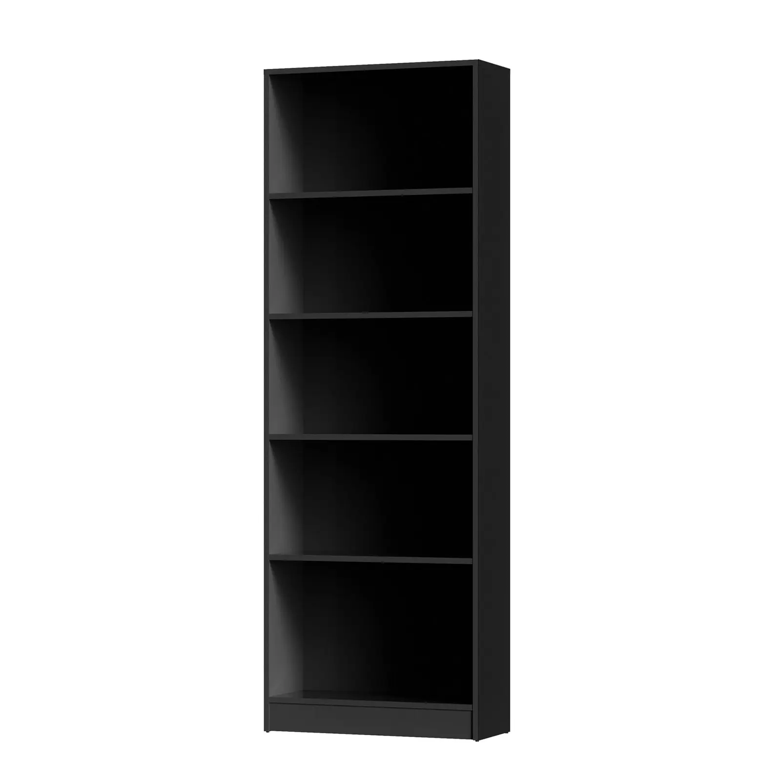 Oikiture Bookshelf Bookcase Display shelves 5-Tier Storage Stand Rack Black