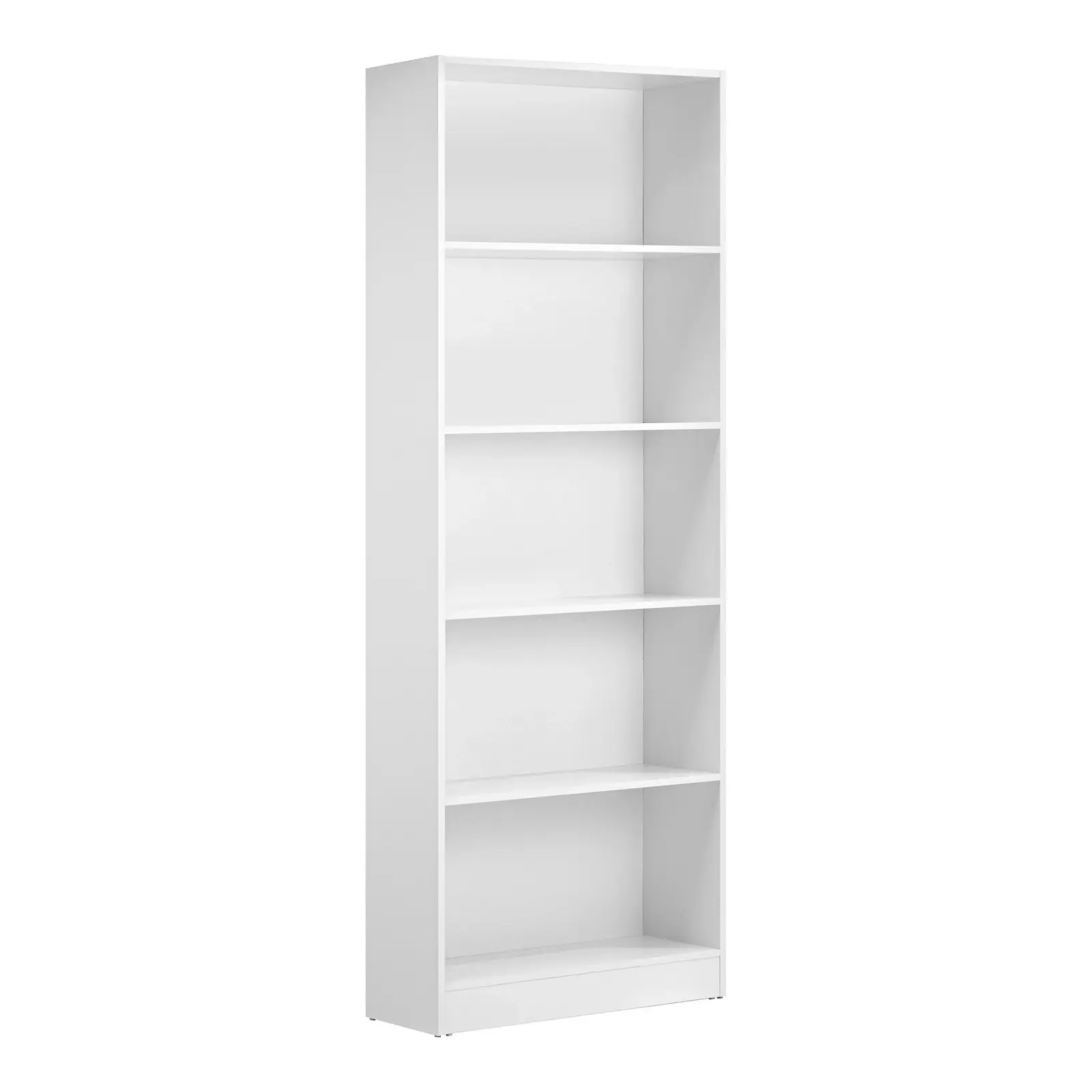 Oikiture Bookshelf Bookcase Display shelves 5-Tier Storage Stand Rack White