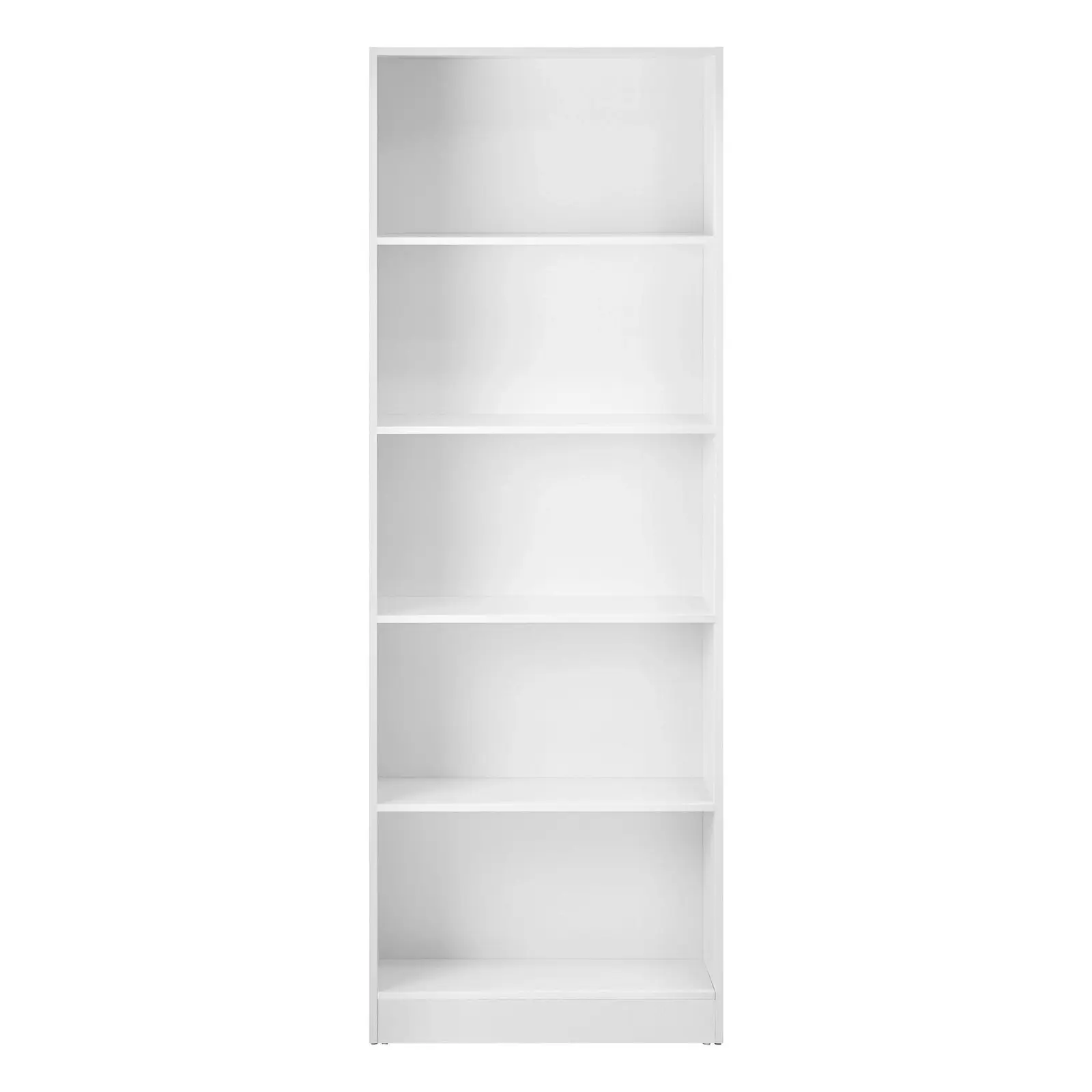 Oikiture Bookshelf Bookcase Display shelves 5-Tier Storage Stand Rack White