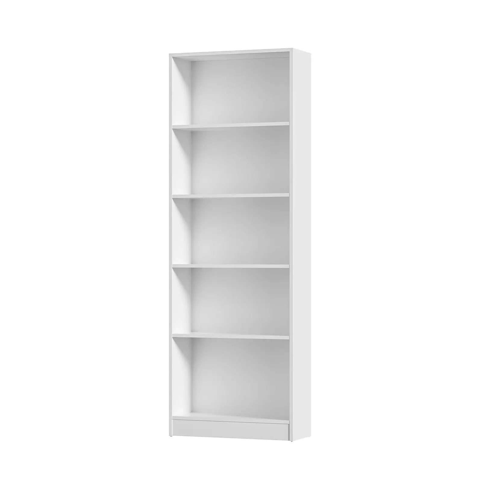 Oikiture Bookshelf Bookcase Display shelves 5-Tier Storage Stand Rack White