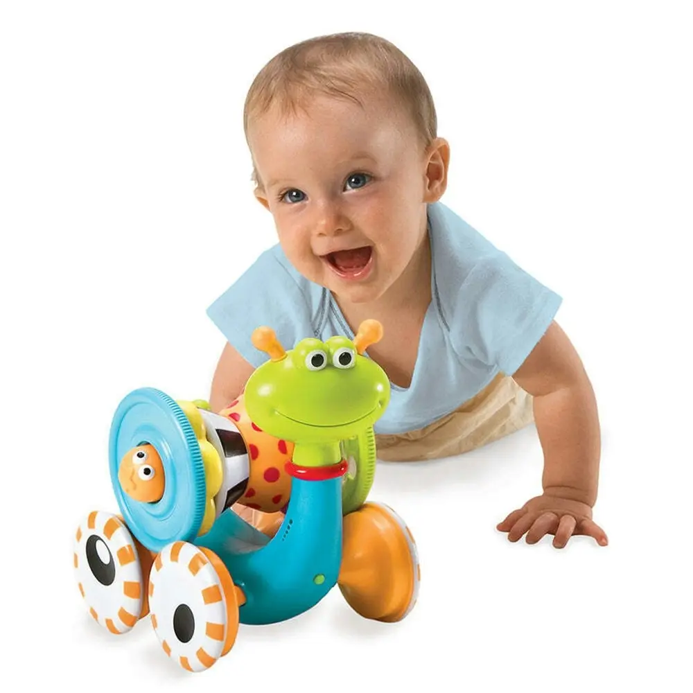 Yookidoo Yookidoo Crawl N Go Snail Baby Musical Toy 6m+ Educational Fun Activity