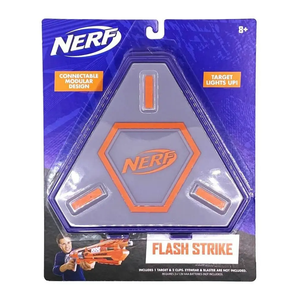 2x Nerf Elite Light Strike Foam Dart Blaster Target Practise Game Set Toy 8y+