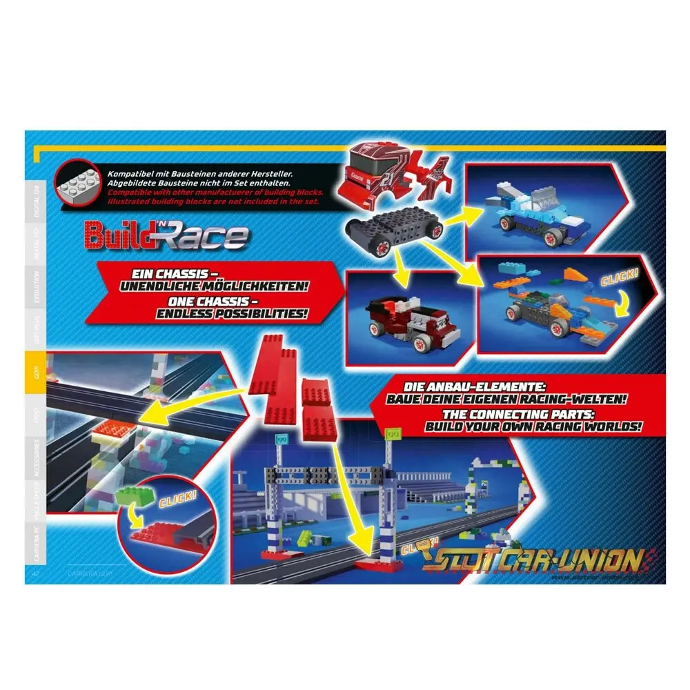 Carrera Go 4.9m Build n Race Construction Car/Race Track Set 6y+ Kids/Child Toy