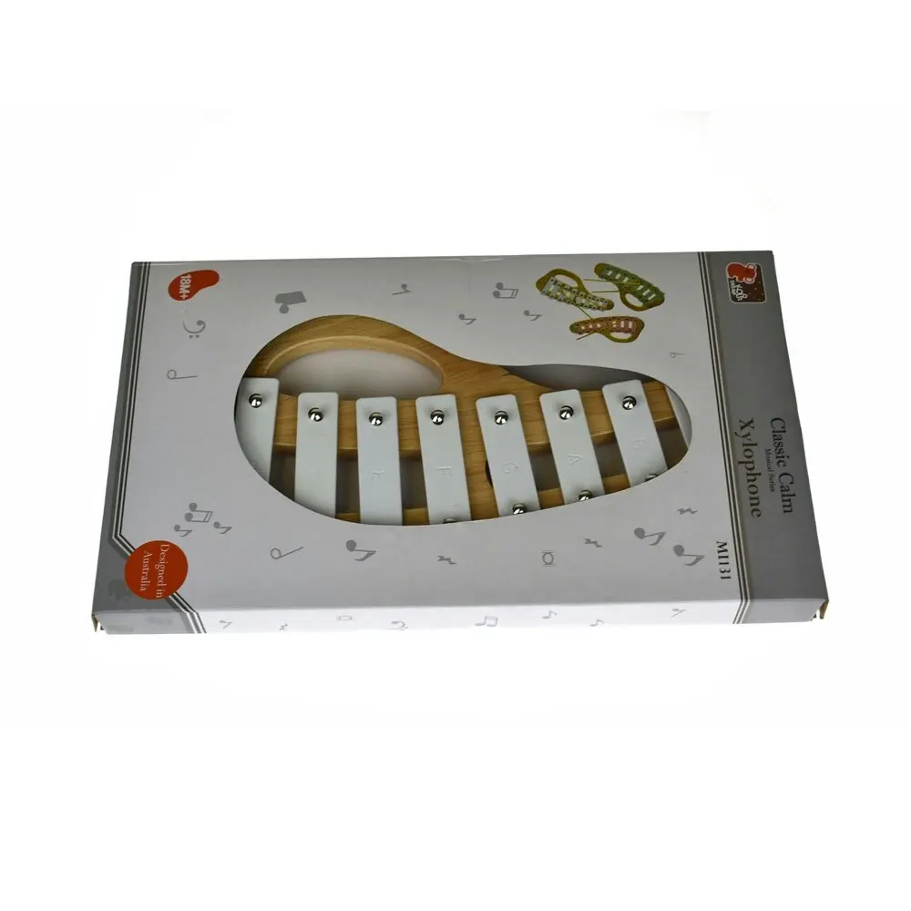 Koala Dream Classic Calm 30cm Wooden Xylophone Baby Musical Toy 18m+ Casper WHT