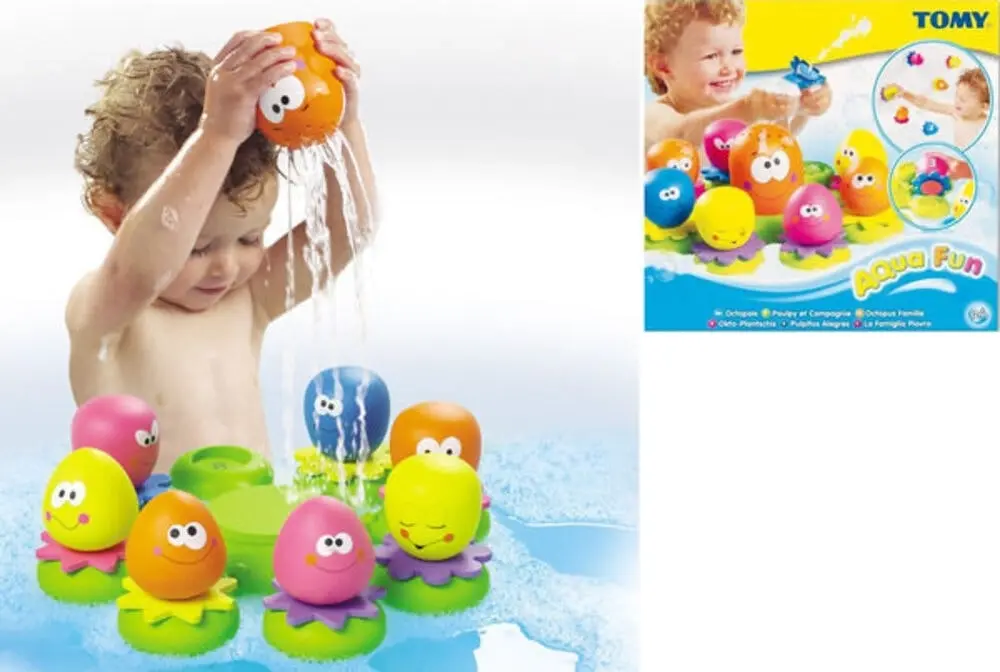 TOMY Baby Kids toddler Octopals  Bath time squirt water Activity Floating Toy