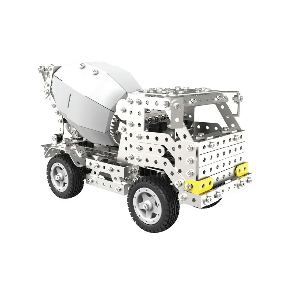 669pc Construct It Platinum-X DIY Cement Truck Toy w/ Tools Build Kit Kids 8y+