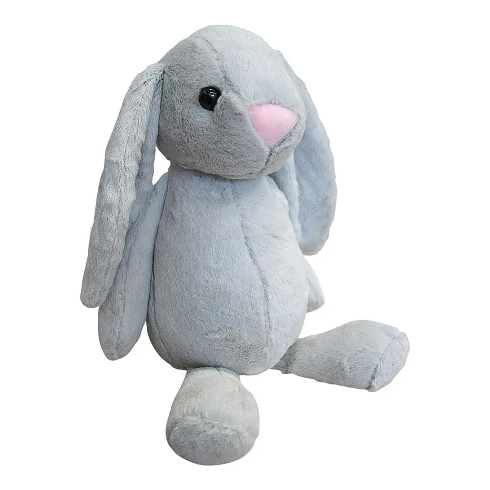 2x Rabbit 31cm Plush Toy Kids/Children/Toddler Play Soft Stuffed Animal Lrg Grey