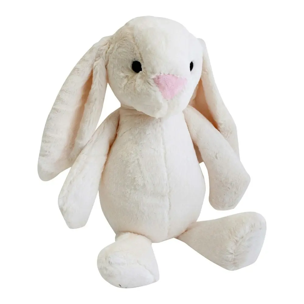 2x Rabbit 35cm Plush Toy Kids/Children/Toddler Soft Stuffed Animal Large Cream