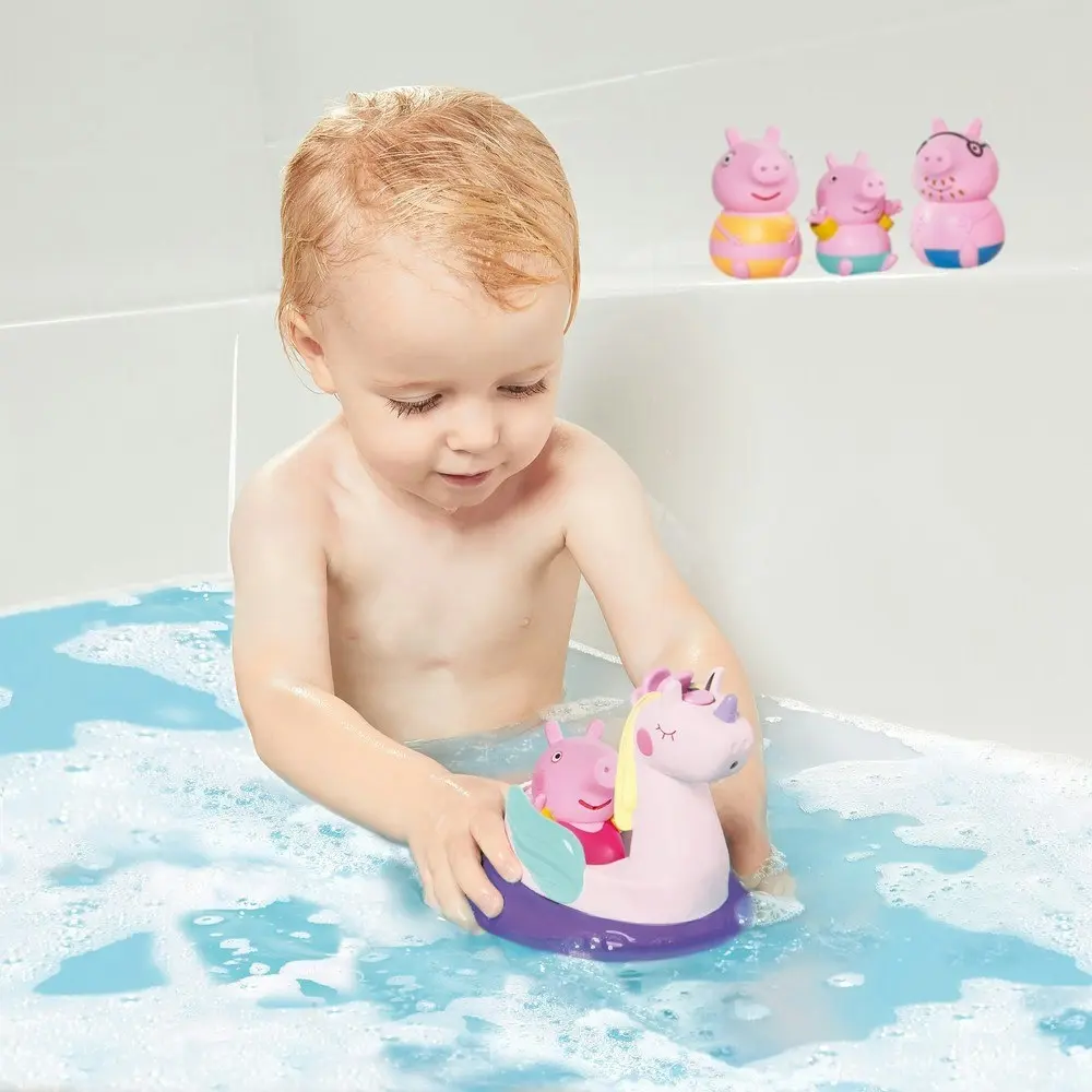 5pc TOMY Peppa Pig Bath Squirter Fun Toy Play Set Kids/Children Toddler 18m+