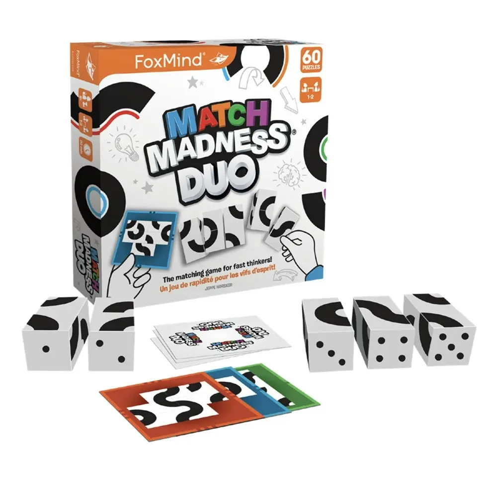 Foxmind Match Madness DUO Children's/Family Block Puzzle Challenge Game 8y+