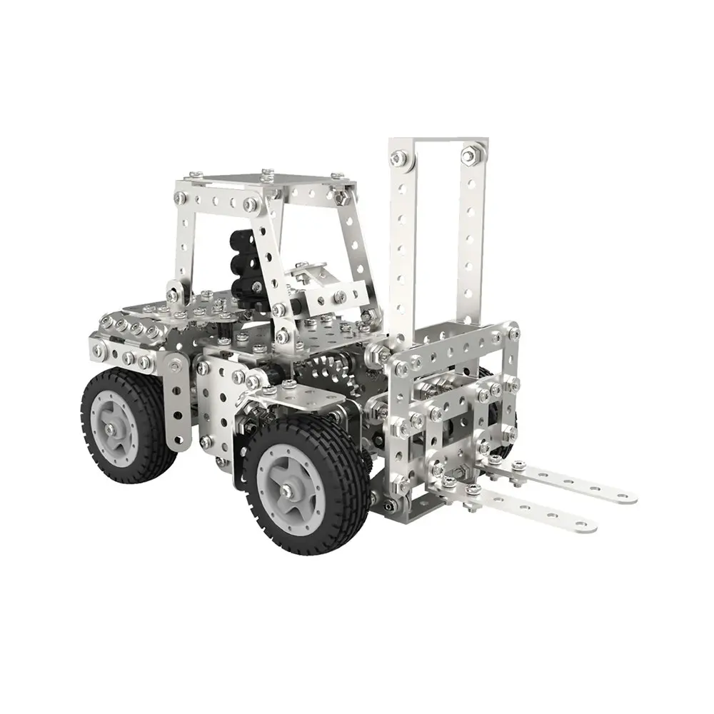 589pc Construct It Platinum-X DIY Fork Lift Toy w/ Tools Build Kit Kids 8y+