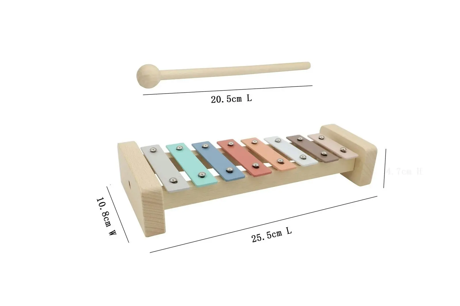 Kaper Kidz Kids/Children Wooden Calm & Breezy Xylophone Instrument Play Toy 18m+