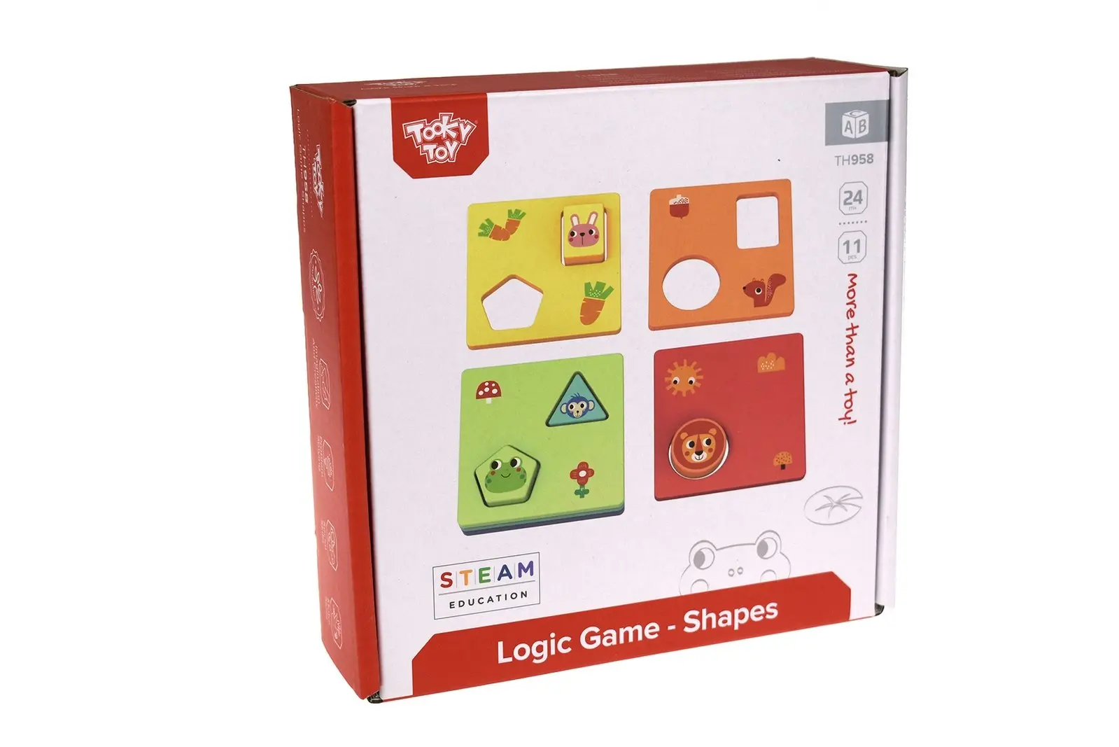 11pc Tooky Toy Logic Sensory Game Shapes Educational/Interactive Fun Play 2+