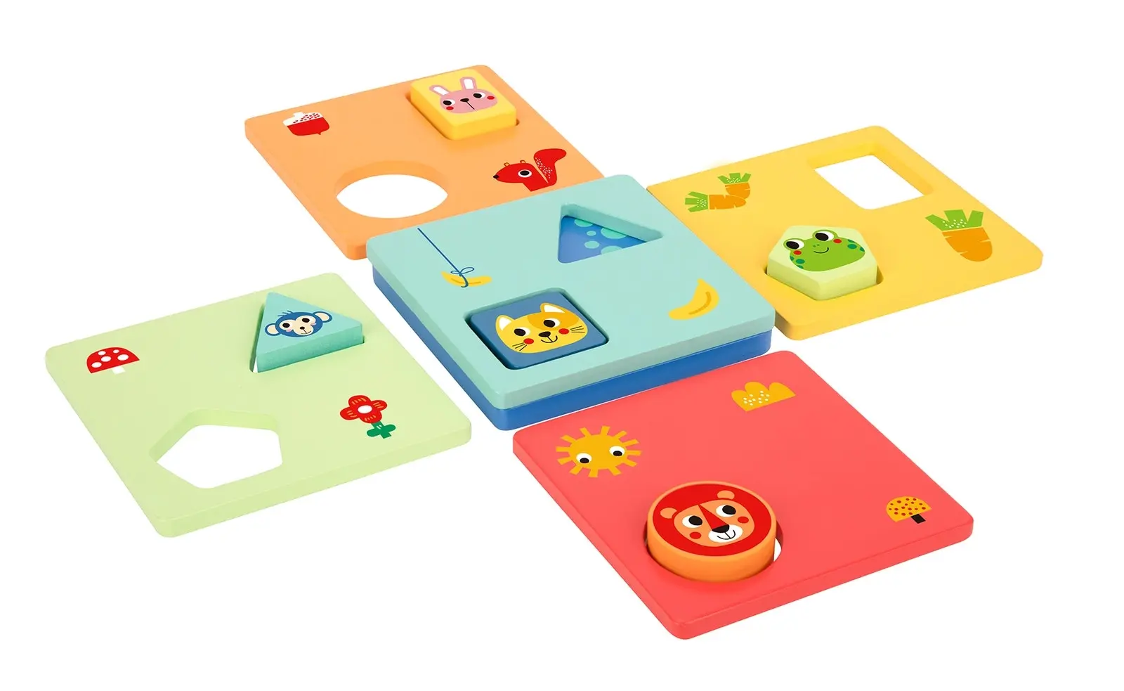 11pc Tooky Toy Logic Sensory Game Shapes Educational/Interactive Fun Play 2+